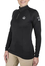 LETTIA WOMEN QUARTER-ZIP NECK UPF 50+ SUN SHIRT