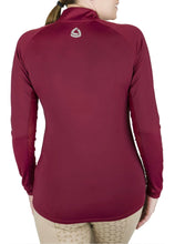 LETTIA WOMEN QUARTER-ZIP NECK UPF 50+ SUN SHIRT