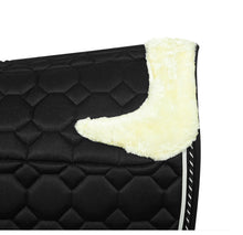 EQUINE COUTURE LUXE SADDLE PAD WITH WHITE SHERPA FLEECE LINING