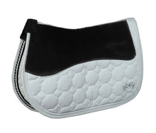 EQUINE COUTURE LUXE SADDLE PAD WITH WHITE SHERPA FLEECE LINING