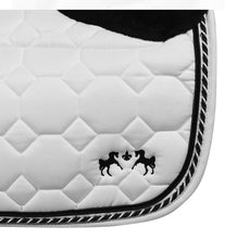 EQUINE COUTURE LUXE SADDLE PAD WITH WHITE SHERPA FLEECE LINING