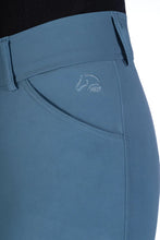 HKM Tampa- Silicone Knee Patch Riding Breeches Smokey blue