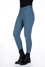 HKM Tampa- Silicone Knee Patch Riding Breeches Smokey blue