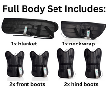 Pulsed electromagnetic field devices for horses - Full equine PEMF package: Blanket,  Neck wrap, Rear leg wrap, Front leg wrap